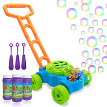 Load image into Gallery viewer, Lydaz Bubble Mower for Toddlers, Kids Bubble Blower Machine Lawn Games, Outdoor Push Toys, Valentines Day Gifts Birthday Toys Gifts for Preschool Baby Boys Girls
