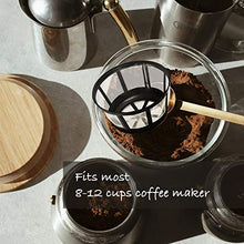 Load image into Gallery viewer, FIFOKICHO Reusable 8-12 Cup Basket Coffee Filter for Most Mr. Coffee and Black & Decker Regal and Procter Silex Coffee Makers BPA Free Dishwasher Safe ECO-Friendly 4 Packs