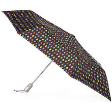 Load image into Gallery viewer, totes Automatic Open Close Water-Resistant Travel Folding Umbrella with Sun Protection, Black Rain