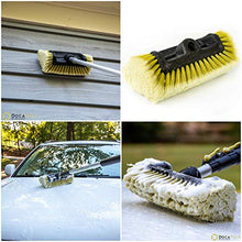 Load image into Gallery viewer, DOCAZOO DocaPole 30 Foot High Reach Brush Kit with 7-30 Foot Extension Pole // Brush Kit Includes 3 Brushes // Soft Bristle Car Wash Brush // Medium Bristle Cleaning Brush // Hard Bristle Deck Brush…