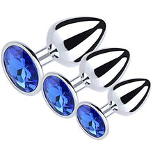 Load image into Gallery viewer, Anal Butt Plug Jeweled Amal Anales Plug for Her Play Couples Pug Trainer Kit Beginner Bead Massage Toys Women Men Adult Toys Neck JJHNV110