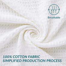 Load image into Gallery viewer, Bedsure 100% Cotton Thermal Blanket - 405GSM Premium Breathable Blanket in Waffle Weave for Home Decoration - Perfect for Layering Any Bed for All-Season - Full/Queen Size (90 x 90 inches), White