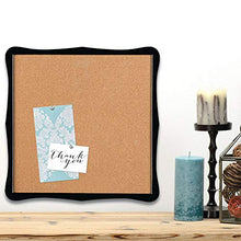 Load image into Gallery viewer, Quartet Corkboard, Framed Bulletin Board, 14 x 14 inches Cork Board, Home Organization, Black Frame (50722)