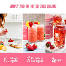 Load image into Gallery viewer, Vital Proteins Beauty Collagen Peptides Powder Supplement for Women, 120mg of Hyaluronic Acid - 15g of Collagen Per Serving - Enhance Skin Elasticity and Hydration - Strawberry Lemon - 9.6oz Canister