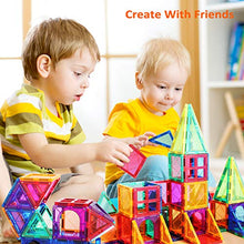 Load image into Gallery viewer, Magnetic Tiles for Kids 3D Magnet Building Tiles Set STEM Learning Toys Magnetic Toys Gift for 3+ Year Old Boys and Girls