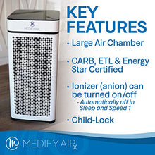 Load image into Gallery viewer, Medify MA-40W V2.0 Medical Grade Filtration H13 True HEPA for 840 Sq. Ft. Air Purifier, 99.9% | Modern Design - White