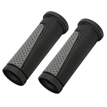 Load image into Gallery viewer, TOPCABIN 2X Short Mini Handlebar Bicycle Grips Fit Many Standard Bikes 90MM Length (Black + Grey)