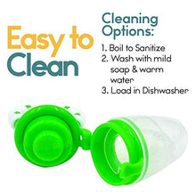 Load image into Gallery viewer, Baby Fruit Feeder Pacifier (2 Pack) - Fresh Food Nibbler, Infant Fruit Teething Toy, Food Grade Silicone Pouches for Toddlers & Kids by Ashtonbee