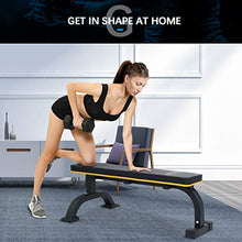 Load image into Gallery viewer, Flat Weight Bench, Doufit WB-02 Heavy Duty Exercise Bench for Home Gym, Dumbbell Workout Bench for Weight Training