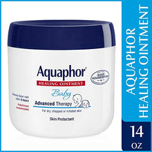 Load image into Gallery viewer, Aquaphor Baby Healing Ointment - Advance Therapy for Diaper Rash, Chapped Cheeks and Minor Scrapes - 14. Oz Jar