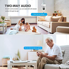 Load image into Gallery viewer, Wireless WiFi Light Bulb Camera Security Camera 1080p - 2.4GHz WiFi Smart 360 Surveillance Camera for Indoor and Outdoor, Light Socket Camera with Real-time Motion Detection and Alerts, Night Vision