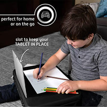 Load image into Gallery viewer, Folding Lap Desk, Laptop Desk, Breakfast Table, Bed Table, Serving Tray - The lapdesk Contains Extra Storage Space and dividers & Folds Very Easy, Great for Kids, Adults, Boys, Girls (Black)