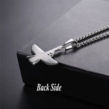 Load image into Gallery viewer, U7 Farvahar Pendant with Chain Stainless Steel Symbol of Iran Persian Gift Necklace