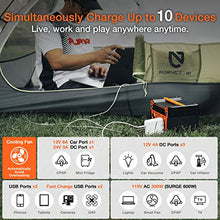 Load image into Gallery viewer, AIMTOM 300-Watt Portable Power Station - 280Wh Battery Powered Generator Alternative with 12V, 24V, AC and USB Outputs - Solar Rechargeable Lithium Backup Power - for Camping Outdoors RV Emergency