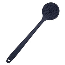 Load image into Gallery viewer, DNC Back Scrubber for Shower Soft Silicone Bath Body Brush with Long Handle (Black)