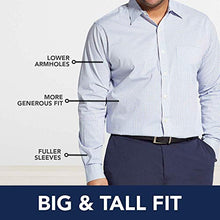Load image into Gallery viewer, IZOD Men's Big & Tall Big Button Down Long Sleeve Performance Gingham Shirt (Discontinued), True Dahlia Purple, Large Tall