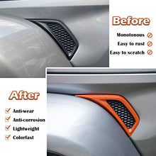 Load image into Gallery viewer, Bonbo Exterior Accessories Car Wheel Eyebrow Side Air Conditioning Vent Outlet Decoration Cover Trim ABS for 2018-2021 Jeep Wrangler JL JLU & Gladiator JT 2PCS (Orange)
