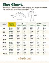 Load image into Gallery viewer, MILKMILE LOLO 2T-15Y Toddler Kids Babyboys Babygirls Boys Girls 100%Cotton Cute Printed Basic fit Longsleeve Clothingsets