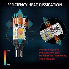Load image into Gallery viewer, LASFIT 921 912 LED Bulb Canbus Ready T15 Error Free LED Backup Reverse Light Easy Installed 904 916 917 920 906 W16W 2835 2022 Exterior Replacement Upgraded Version 6000k White (2 Pack)