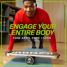 Load image into Gallery viewer, URBNFit Wooden Balance Board Trainer - Wobble Board for Skateboard, Hockey, Snowboard & Surf Training - Balancing Board w/ Workout Guide to Exercise and Build Core Stability