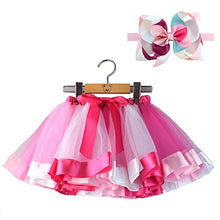 Load image into Gallery viewer, BGFKS LayeredTulle Rainbow Tutu Skirt for Newborn Baby Girls 1st Birthday Photography Outfit Sets.