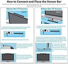 Load image into Gallery viewer, KIMILAR Replacement Wired Infrared IR Ray Motion Sensor Bar Compatible with Wii and Wii U Console (Silver/Black)