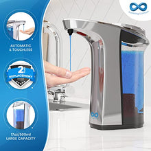 Load image into Gallery viewer, Everlasting Comfort Automatic Liquid Soap Dispenser, 17oz - 1400 Dispenses on a Single Fill - Electric, Touchless Sensor, Hands Free for Bathroom, Countertop or Dish Soap