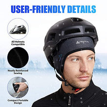 Load image into Gallery viewer, Hikenture Skull Cap Helmet Liner with Glasses Holes, Winter Thermal Cycling Cap, Gray 2 Pack