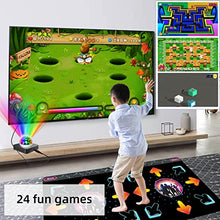 Load image into Gallery viewer, YRPRSODF Double Dance Mat for Kids and Adults, HDMI Electronic Dancing Pad with Games, Music, Fitness Video,3D Somatosensory& Cartoon Mode, and 2.4G Wireless Handle, for TV/ PC, Gift for Boys & Girls