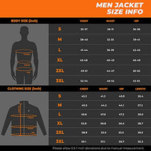 Load image into Gallery viewer, ORORO Men's Soft Shell Heated Jacket with Detachable Hood and Battery Pack (Black/Blue, S)