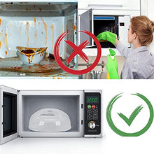 Load image into Gallery viewer, Microwave Splatter Cover, Microwave Cover for Food, Large Microwave Plate Cover Guard Lid with Steam Vents Keeps Microwave Oven Clean, 11.5 Inch BPA Free & Dishwasher Safe-Grey