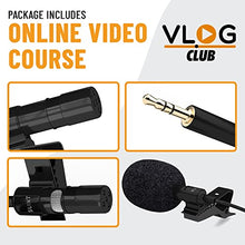 Load image into Gallery viewer, SLINT Lapel Microphone 2 Pack- Clip-On Microphones with Omnidirectional Condenser - Lavalier Lapel Mic Compatible with Android, GoPro, DSLR - Lav Mic for YouTube Recording