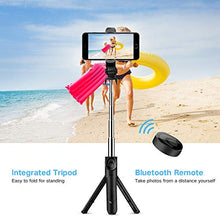 Load image into Gallery viewer, Selfie Stick Bluetooth, Doosl Selfie Stick Tripod - Extendable Tripod Stick with Remote - Facetime Phone Stand, Wireless Selfie Stick Tripod, Portable Tripod for Phone