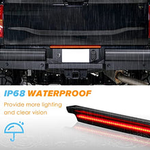 Load image into Gallery viewer, HERCOO LED Tailgate Light Assembly Rear Tail Gate Housing Red Lamp Bar Compatible with Dodge Ram 2500 3500 2006-2014, Replacement for 55277299AB, Pack of 1
