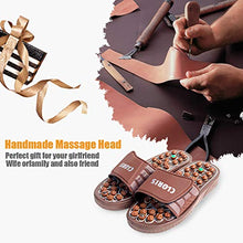 Load image into Gallery viewer, CLORIS Reflexology Foot Massagers Acupressure Massage Slippers for Men Wome, Relief Plantar Fasciitis Heel Arch Arthritis Neuropathy Pain Gift (Men Size 8-10, Women Size 9-12)