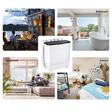Load image into Gallery viewer, TACKLIFE Portable Compact Mini Two-Tub Washing Machine 17.6lbs with Soaking and Rotating Circulation Function, Washer(11lbs) & Spinner(6.6lbs) for Camping, Apartments, Dorm, RV - DSBP171