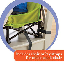 Load image into Gallery viewer, Summer Pop ‘n Sit Booster Seat, Green – Booster Chair for Indoor/Outdoor Use – Fast, Easy and Compact Fold , Can be Used as a Portable Highchair – For 6 months to 4 years (up to 37 pounds)