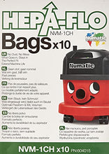Load image into Gallery viewer, Numatic NVM-1CH HepaFlo' Disposable Filter Bags Pack - for the "Henry" HVR200A, the "Hetty" HET200A, the "James" JVP180, and the "Henry Micro" HVR200M Vacuum Cleaners - (10-Bags Per Pack)
