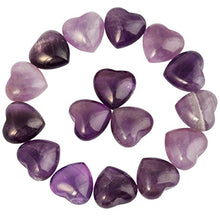 Load image into Gallery viewer, rockcloud Healing Crystal 0.5 inch Amethyst Carved Worry Stone Chakra Reiki Balancing(Pack of 10)