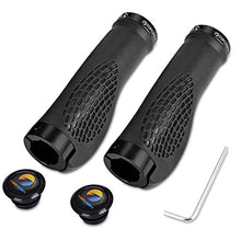Load image into Gallery viewer, TOPCABIN Bike Grips,Ergonomic Design Bicycle Grips Widen Holding Surface Rubber Bike Handlebar Grips with Aluminum LockGrips for Bike Mountain Road MTB