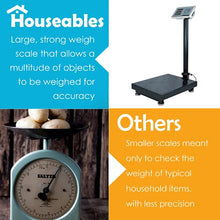 Load image into Gallery viewer, Houseables Industrial Platform Scale 600 LB x .05, 19.5" x 15.75", Digital, Bench, Large for Luggage, Shipping, Package Computing, Postal