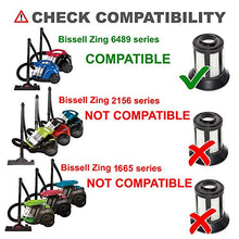 Load image into Gallery viewer, HQRP 2-Pack Dirt Cup Filter Assembly compatible with Bissell 6489, 64892, 64894 Bagless Canister Vacuum Cleaner, parts 203-1772 203-1532 Replacement