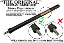 Load image into Gallery viewer, VOTEX - The Original 6 3/4 Inch - Car Wash Proof Short EPDM Rubber Antenna - USA Stainless Steel Threading - Powerful Internal Copper Coil/Premium Reception