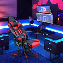 Load image into Gallery viewer, Acethrone Gaming Chair Racing Office Computer Ergonomic Video Game Chair Backrest and Seat Height Adjustable Swivel Recliner with Headrest and Lumbar Pillow Esports Chair,Red