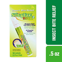 Load image into Gallery viewer, StingEze MAX Bug Bite Relief, Maximum Itch Relief from Bug Bites and Stings, Stops Pain, Relieves Itching, Reduces Infection - 0.5 oz Travel Pen Dauber