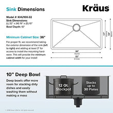 Load image into Gallery viewer, Kraus 32" Undermount Kitchen Sink | KHU100-32