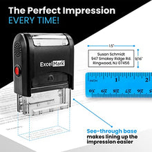 Load image into Gallery viewer, Custom Self-Inking Stamp - Up to 3 Lines - 11 Color Choices and 17 Font Choices