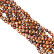 Load image into Gallery viewer, CHEAVIAN 35PCS 10mm Natural Indian Agate Gemstone Round Loose Beads for Jewelry Making DIY 1 Strand 15"