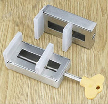 Load image into Gallery viewer, 1PCS Door Window Lock Stopper Adjustable Thick Sliding Safety Anti Theft Children Security LockChild Plastic Steel Aluminium Free Rails Limit Window Door Anti Slip