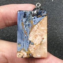 Load image into Gallery viewer, Natural Pietersite Stone Pendant Pietersite Crystal Stone Jewelry For Women Men Healing Luck Gift 32x20x4mm Beads Silver Energy Gemstone